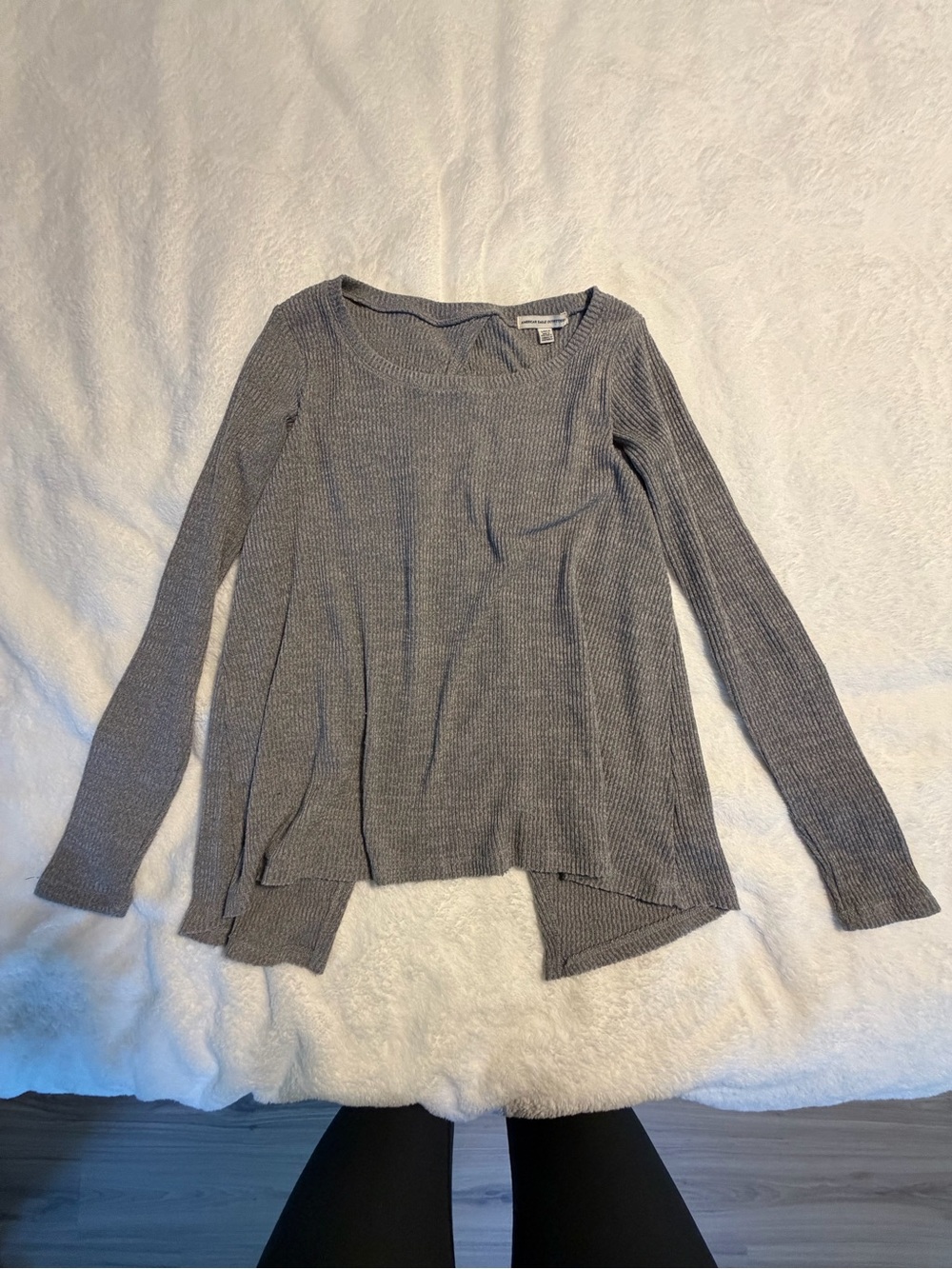 VGUC American Eagle knitted open back top